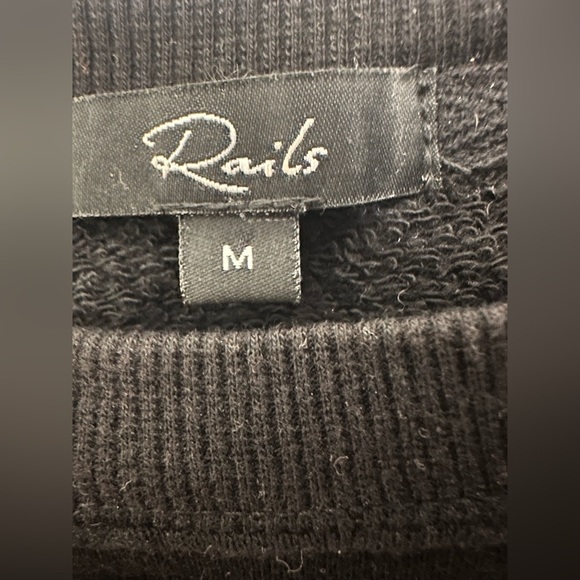 Rails Marlo Flocked Leopard Pullover Sweatshirt Cozy Lounge - Picture 5 of 9